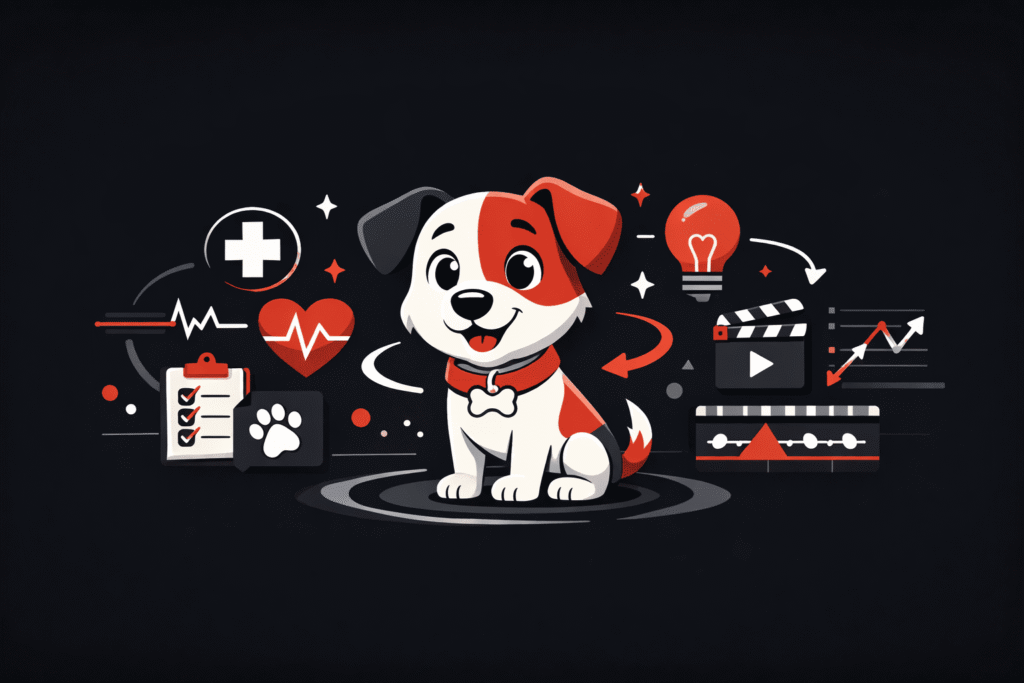 animações educativas pets cuidados veterinários