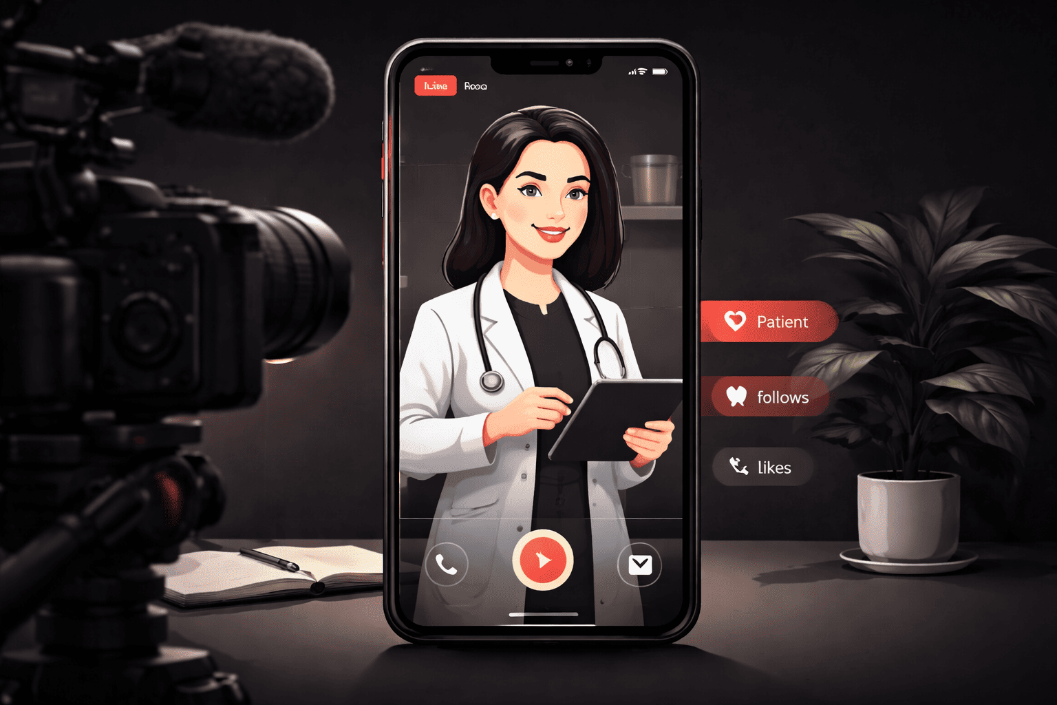 atrair pacientes Instagram vídeo médico