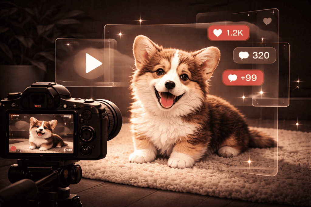 conteúdos que viralizam pet em vídeos