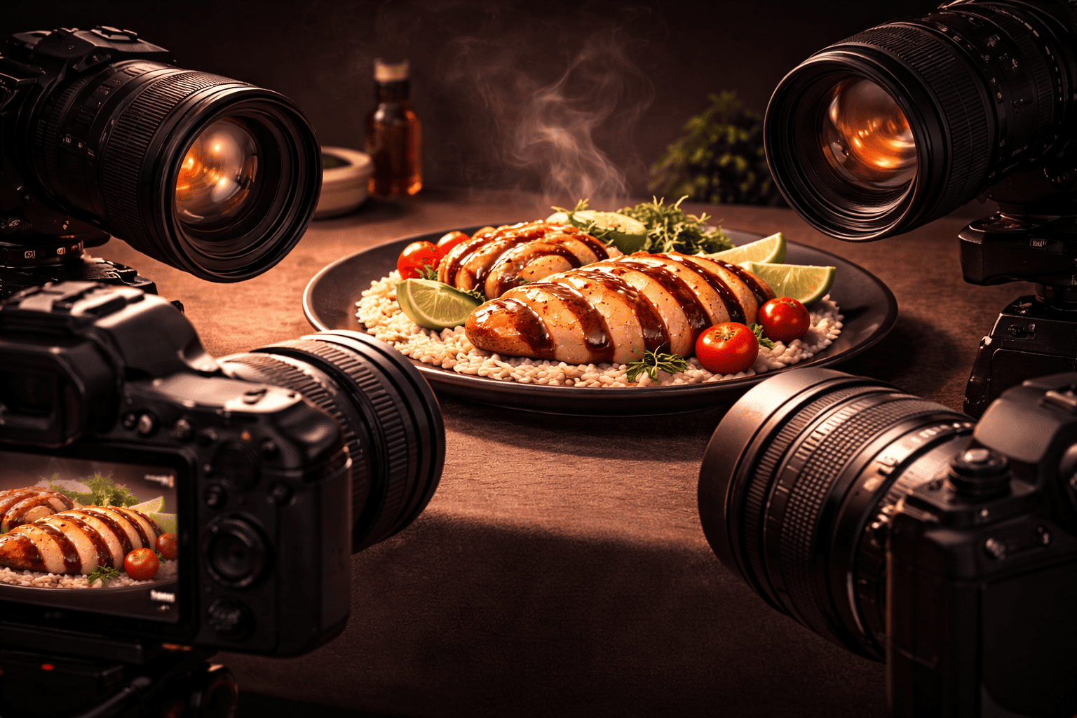 lentes ideais para comida vídeo gastronômico