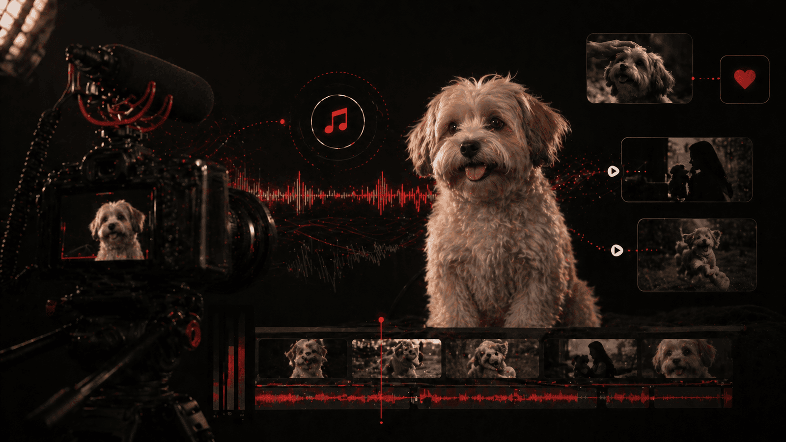 trilhas emocionais pets em edição de vídeo