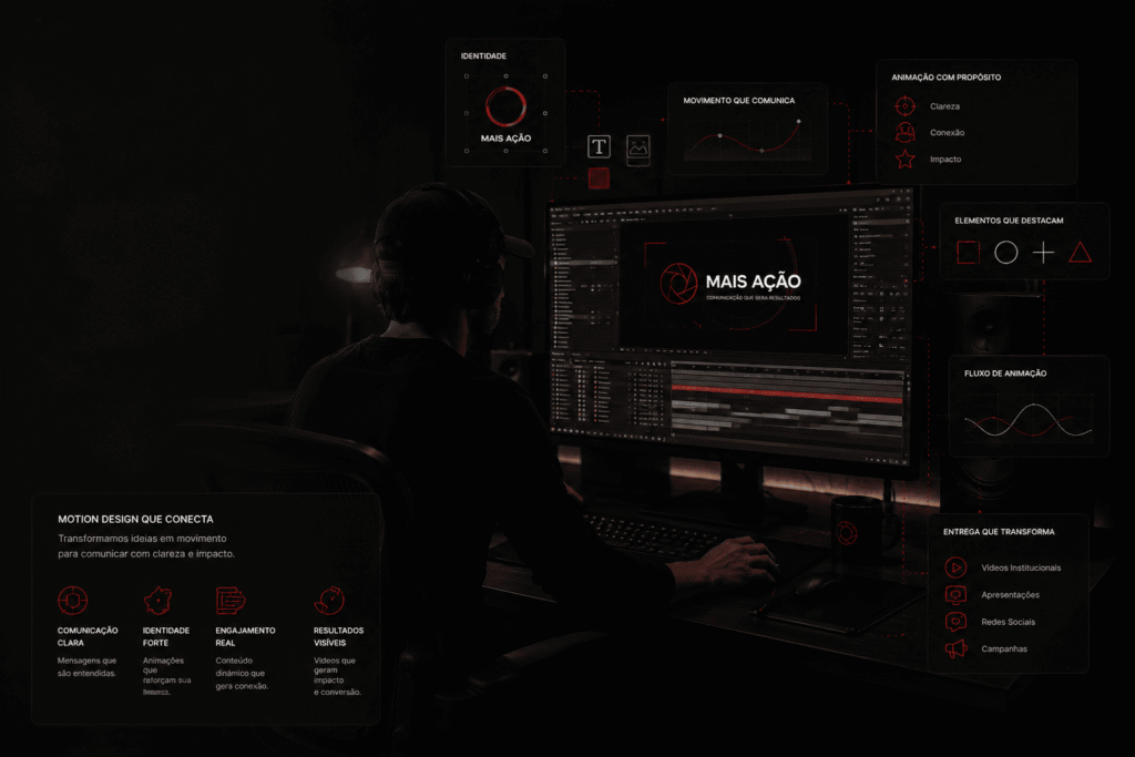 motion graphics para empresas em produção audiovisual profissional