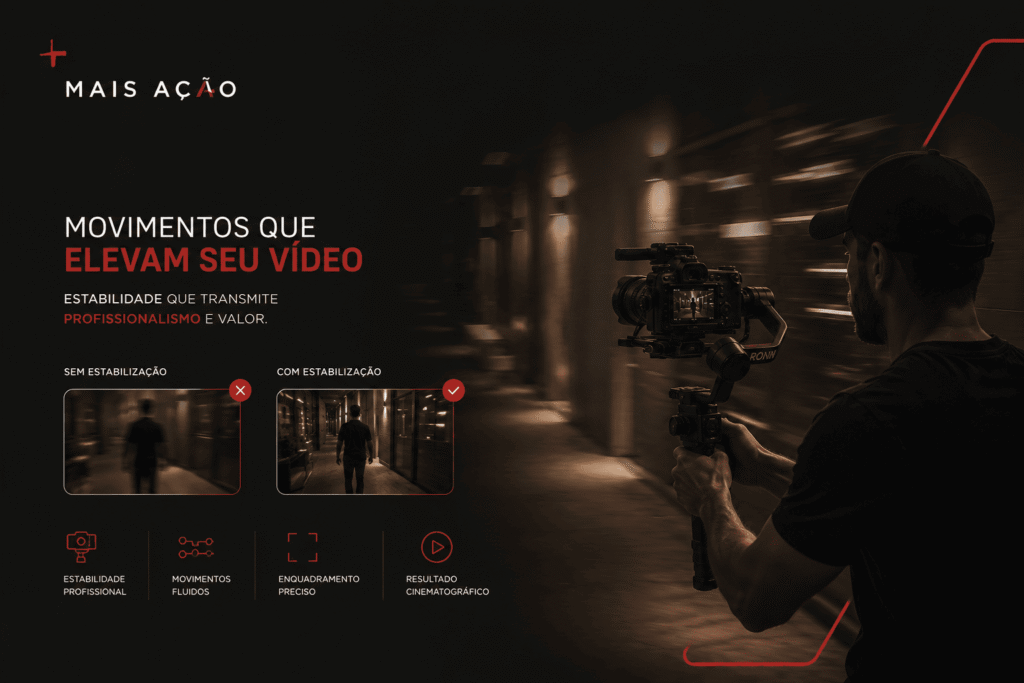 estabilização de imagem em produção audiovisual profissional