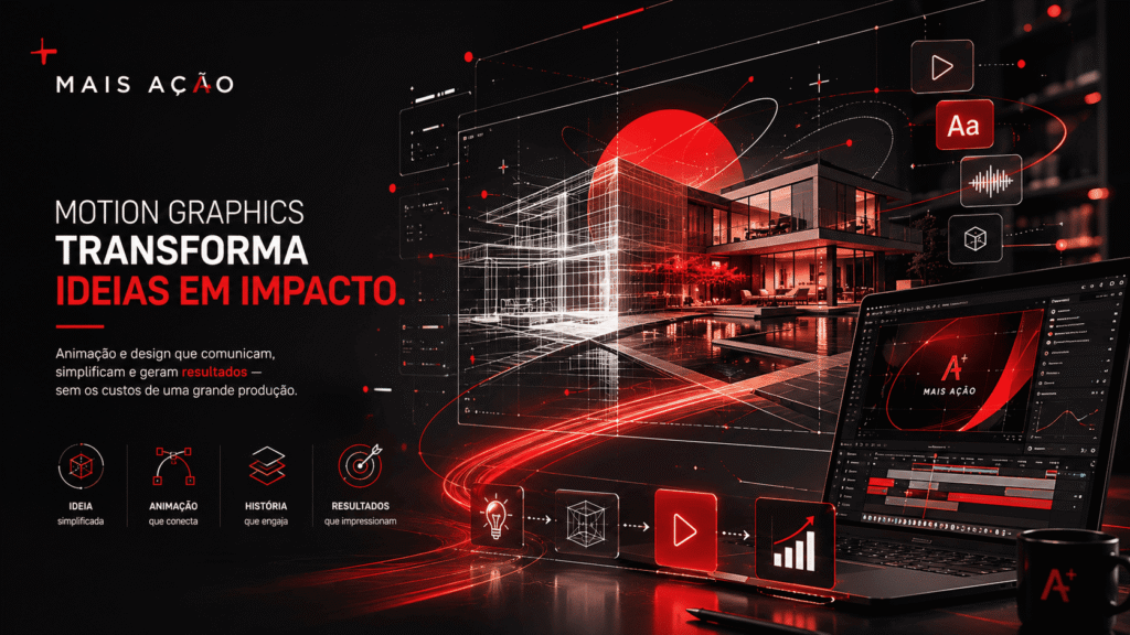 animações substituindo gravações complexas em vídeos