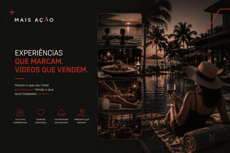 vídeo cinematográfico de hotel focado em experiências