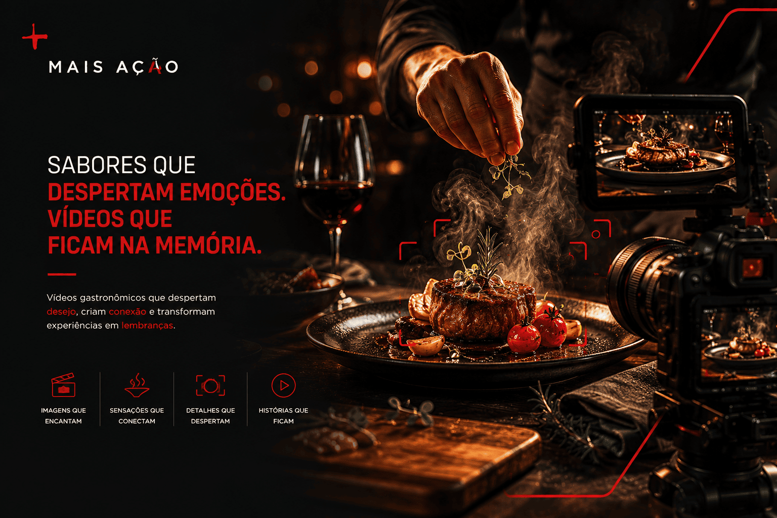 vídeo gastronômico cinematográfico despertando memória afetiva