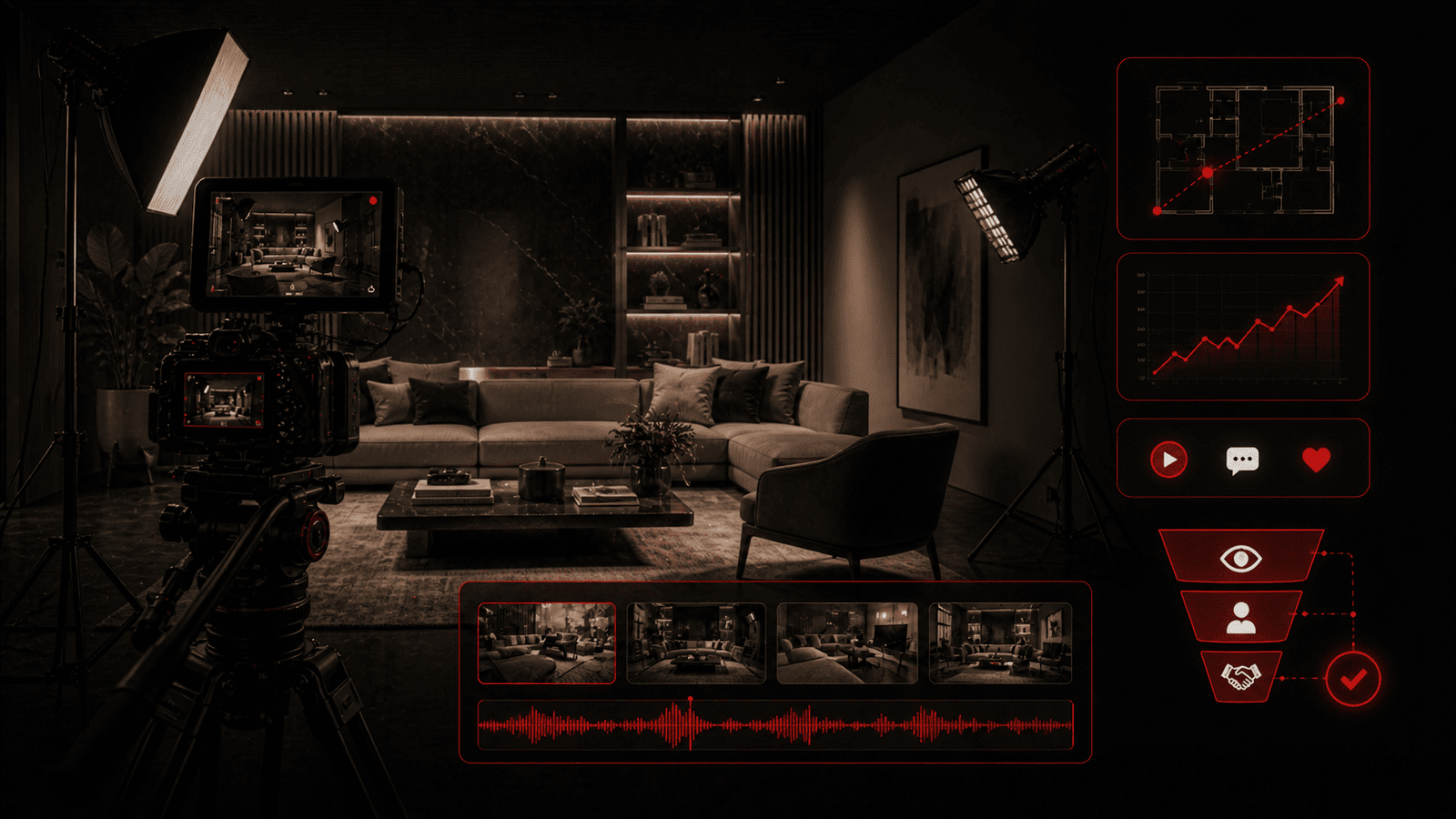 Vídeos que valorizam design de interiores: como transformar ambientes em experiências visuais que vendem