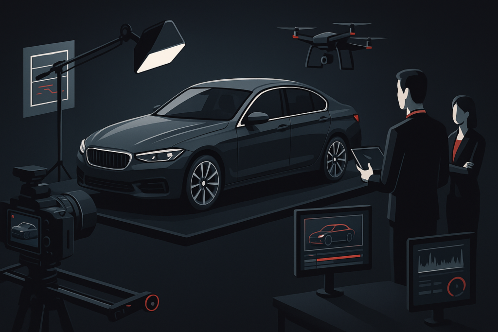 Vídeos para Automotivo em Brasília em cena de produção audiovisual premium