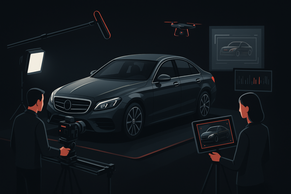 Vídeos para Automotivo em Curitiba em cena de produção audiovisual premium
