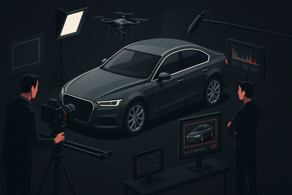 Vídeos para Automotivo em Goiânia em cena de produção audiovisual premium