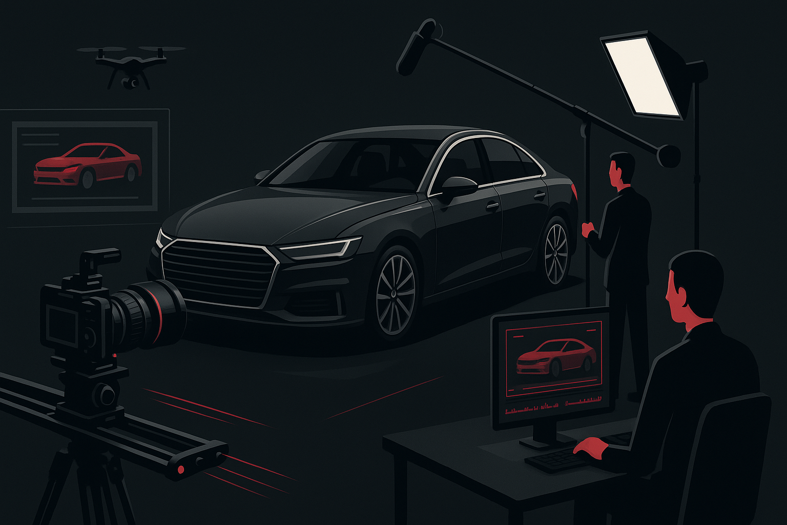 Vídeos para Automotivo em Porto Velho em cena de produção audiovisual premium