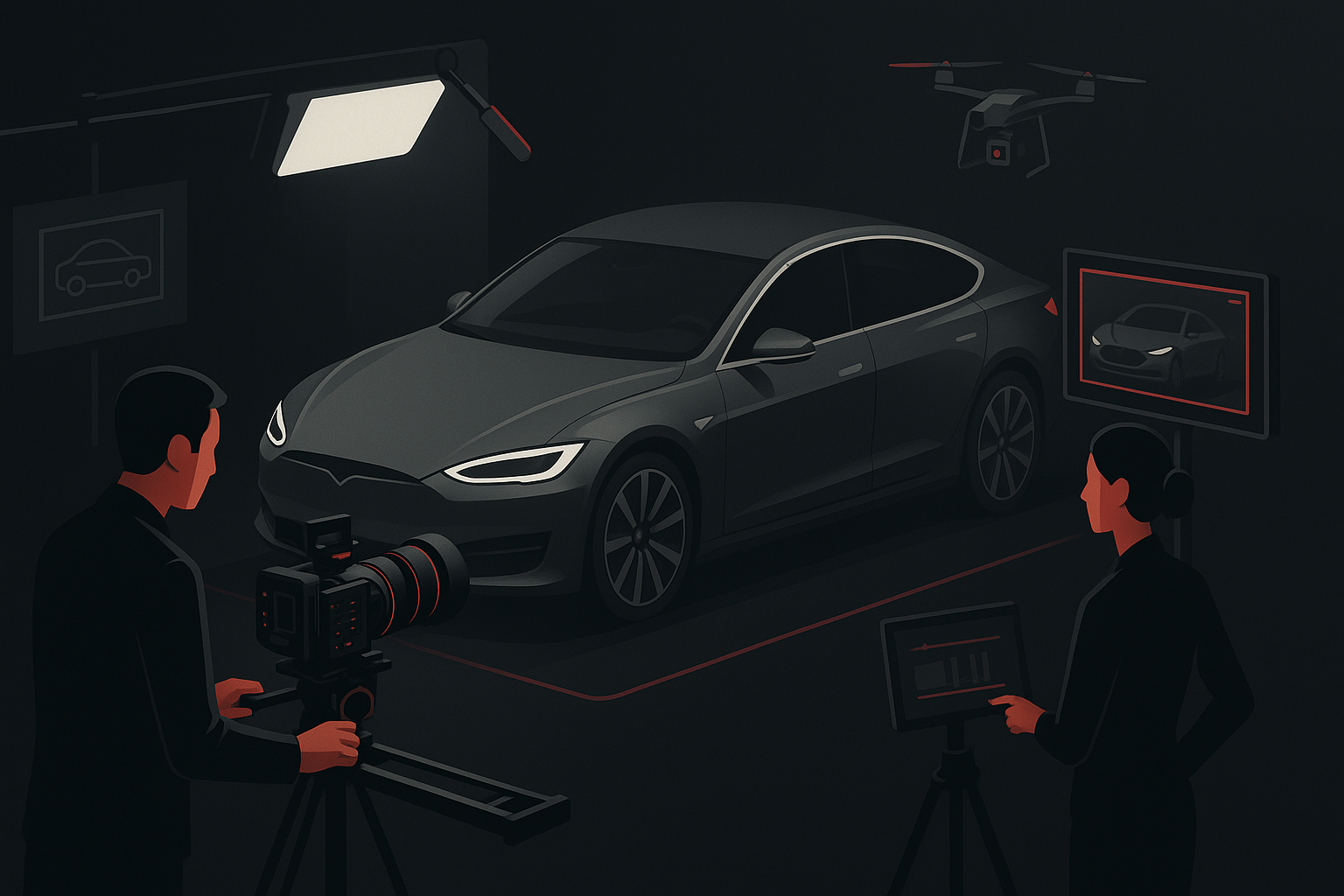 Vídeos para Automotivo em Salvador em cena de produção audiovisual premium