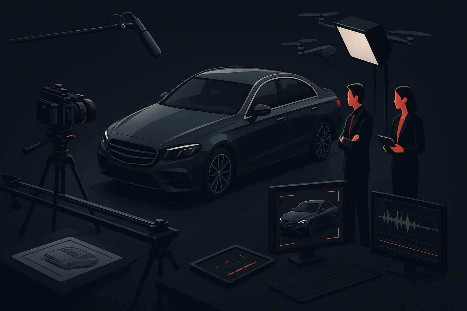 Vídeos para Automotivo em São Luís em cena de produção audiovisual premium