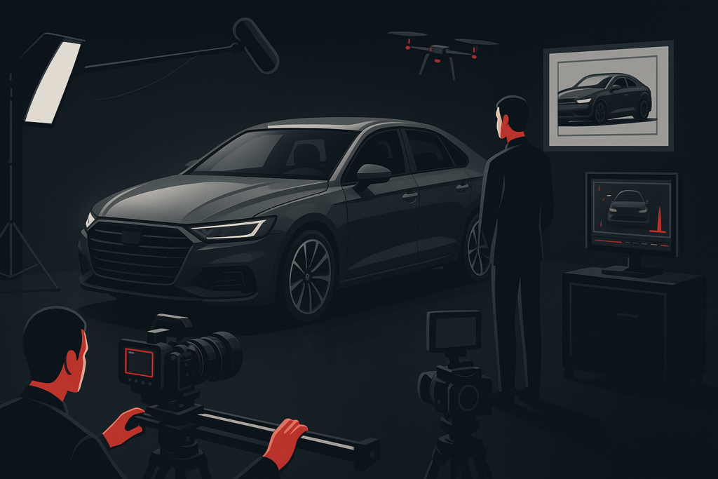 Vídeos para Automotivo em Vitória em cena de produção audiovisual premium