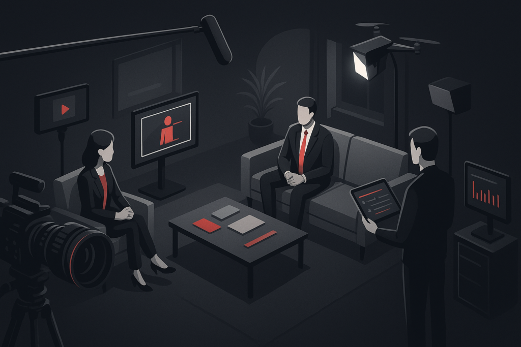 Vídeos para Decoração em Brasília em cena de produção audiovisual premium