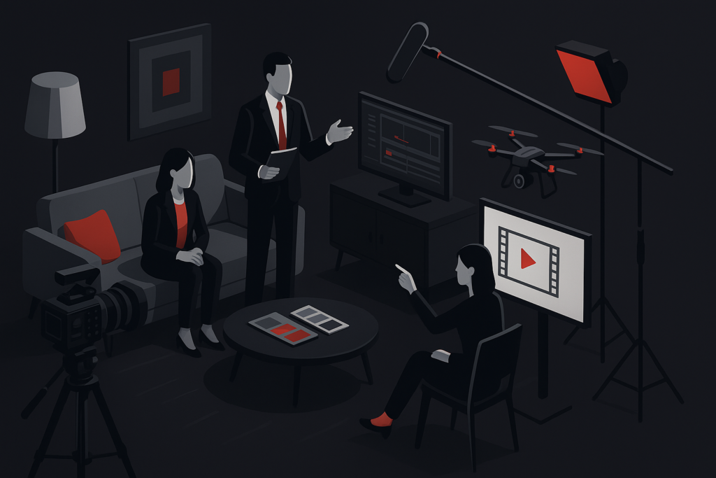 Vídeos para Decoração em João Pessoa em cena de produção audiovisual premium