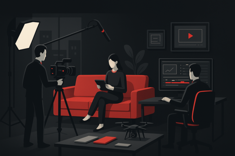 Vídeos para Decoração em Vitória em cena de produção audiovisual premium