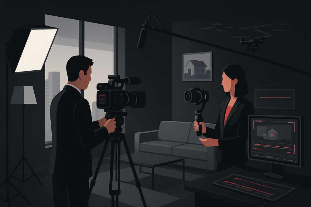 Vídeos para Imobiliárias em Campo Grande em cena de produção audiovisual premium