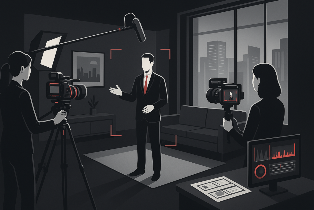 Vídeos para Imobiliárias em Curitiba em cena de produção audiovisual premium