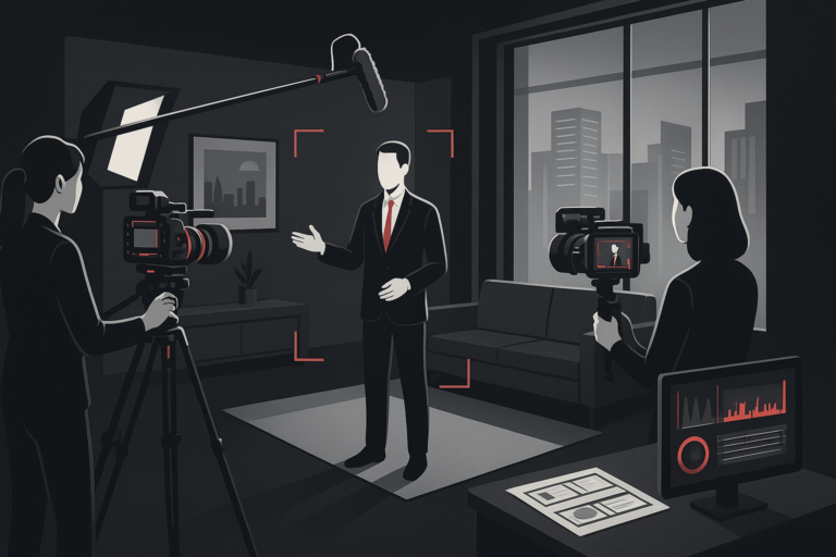 Vídeos para Imobiliárias em Curitiba em cena de produção audiovisual premium