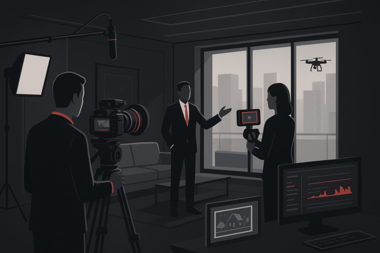 Vídeos para Imobiliárias em Recife em cena de produção audiovisual premium