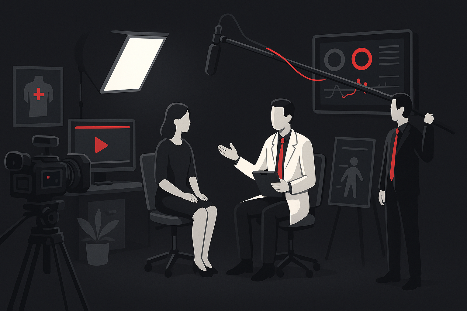 Vídeos para Médicos em Belo Horizonte em cena de produção audiovisual premium