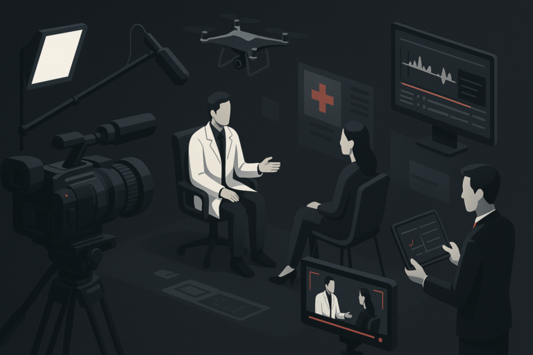 Vídeos para Médicos em Campo Grande em cena de produção audiovisual premium