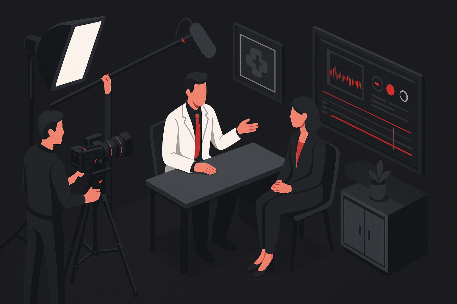 Vídeos para Médicos em Cuiabá em cena de produção audiovisual premium