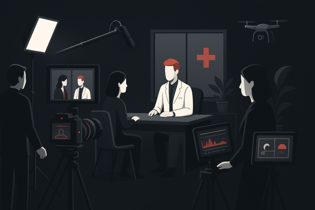 Vídeos para Médicos em Florianópolis em cena de produção audiovisual premium
