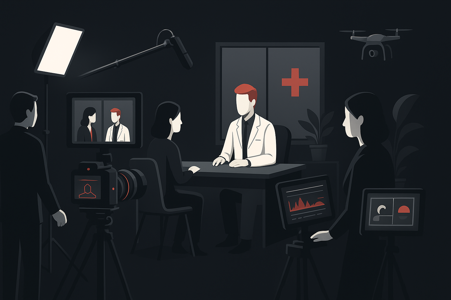 Vídeos para Médicos em Florianópolis em cena de produção audiovisual premium