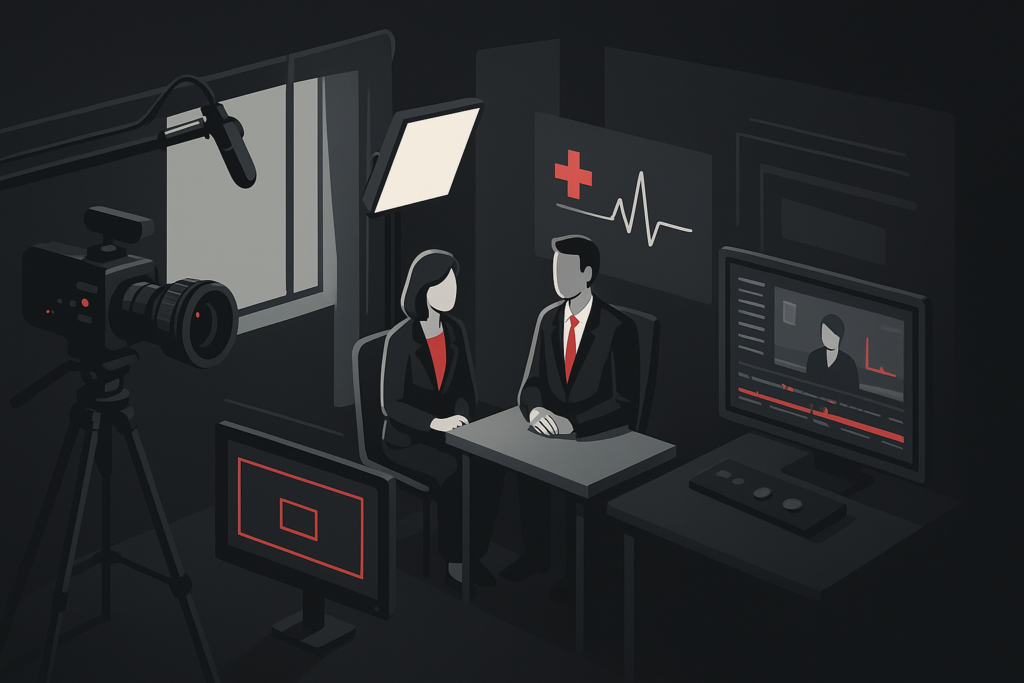 Vídeos para Médicos em Goiânia em cena de produção audiovisual premium