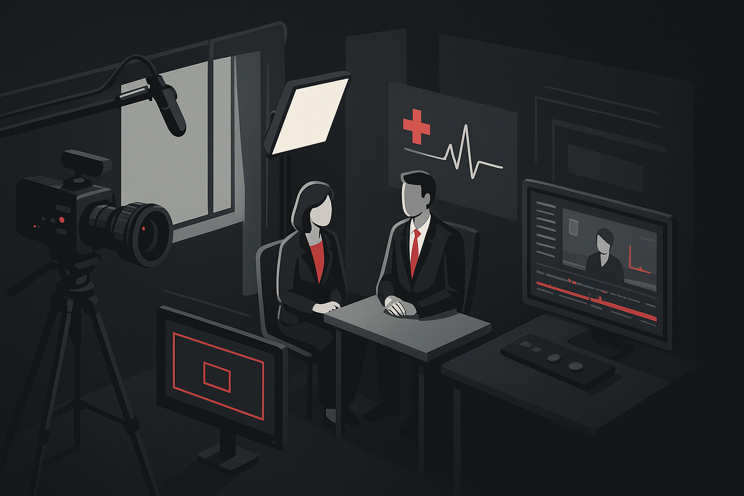 Vídeos para Médicos em Goiânia em cena de produção audiovisual premium
