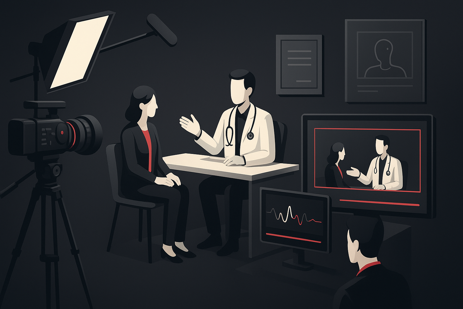Vídeos para Médicos em João Pessoa em cena de produção audiovisual premium