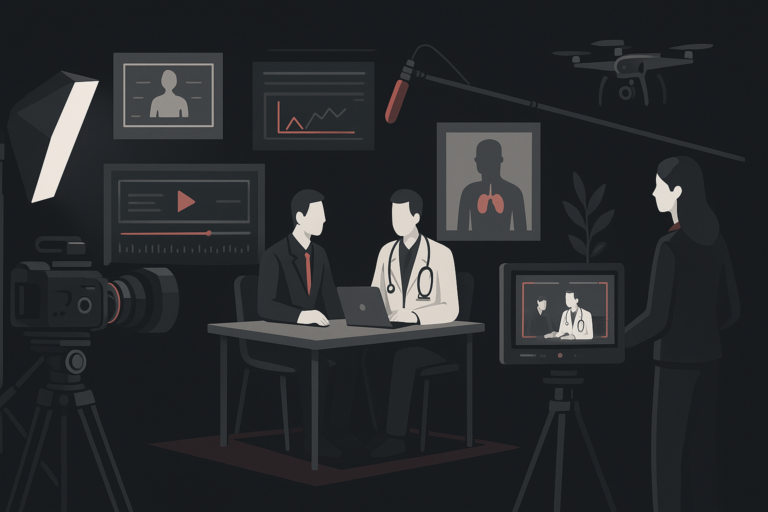 Vídeos para Médicos em Porto Velho em cena de produção audiovisual premium
