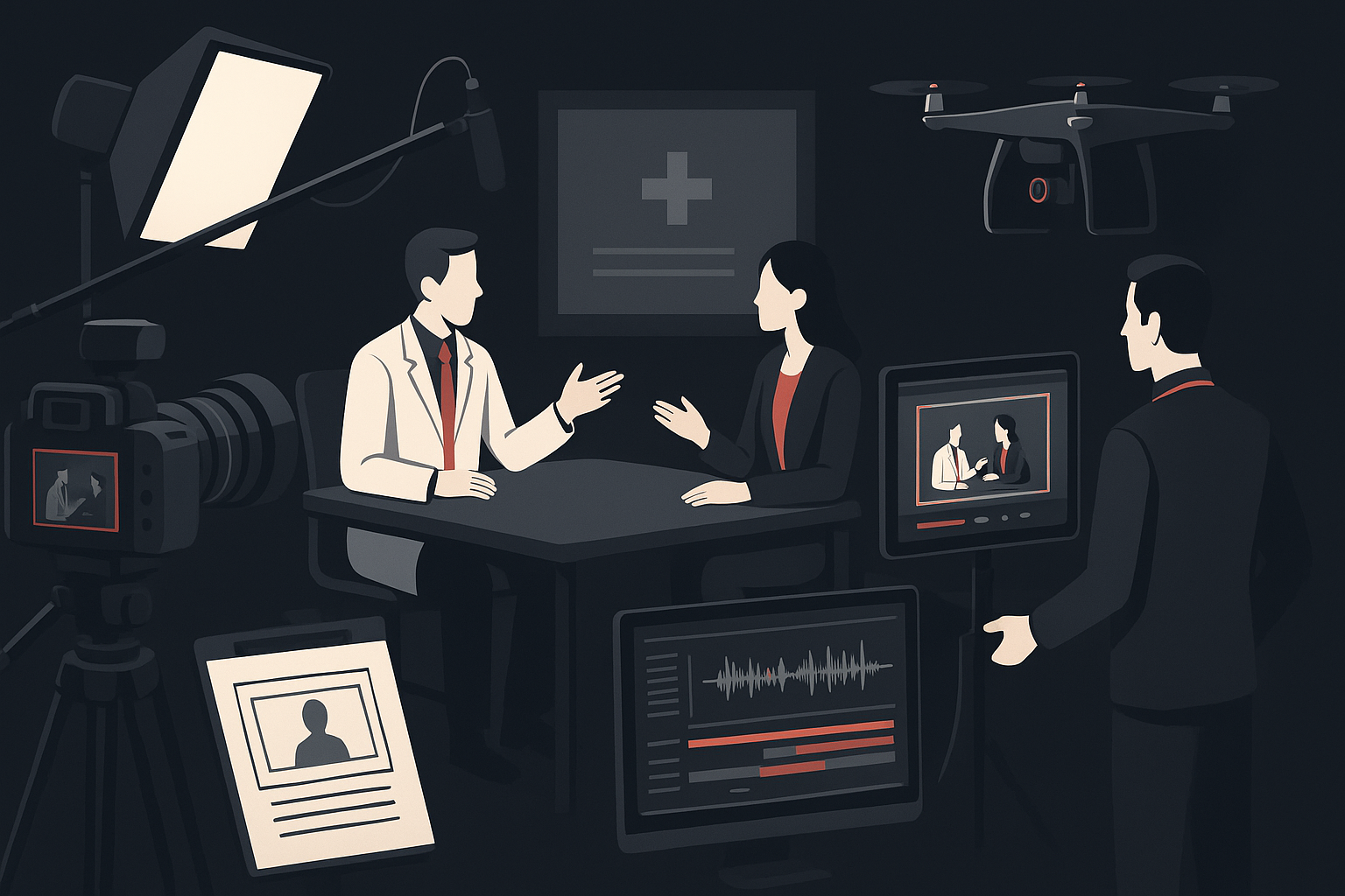 Vídeos para Médicos em Rio Branco em cena de produção audiovisual premium