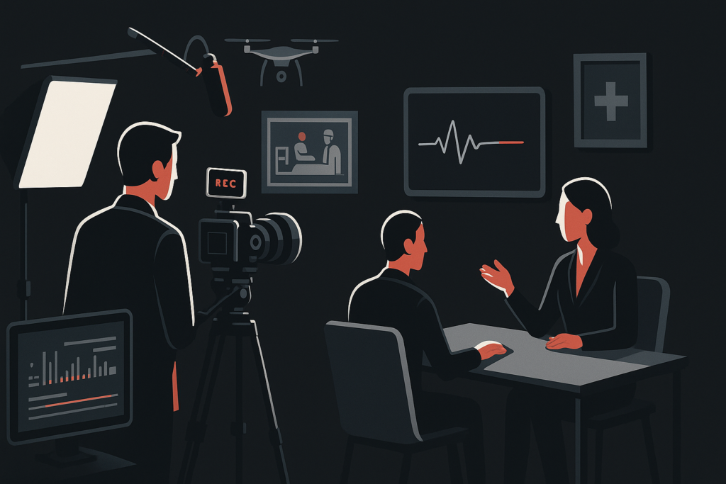 Vídeos para Médicos em Vitória em cena de produção audiovisual premium